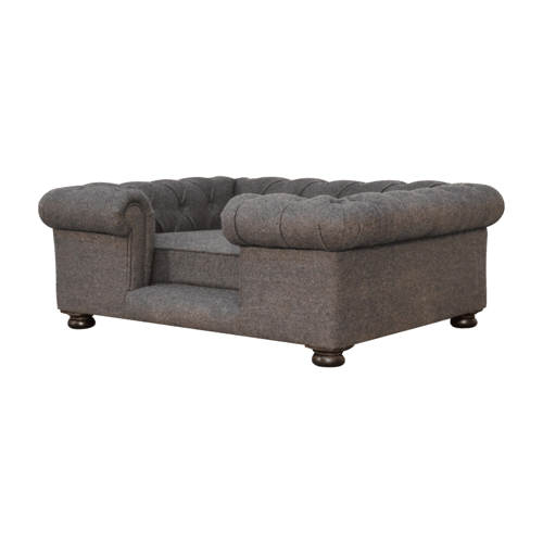 Heritage Collection Battleship Tweed Button Pet Bed