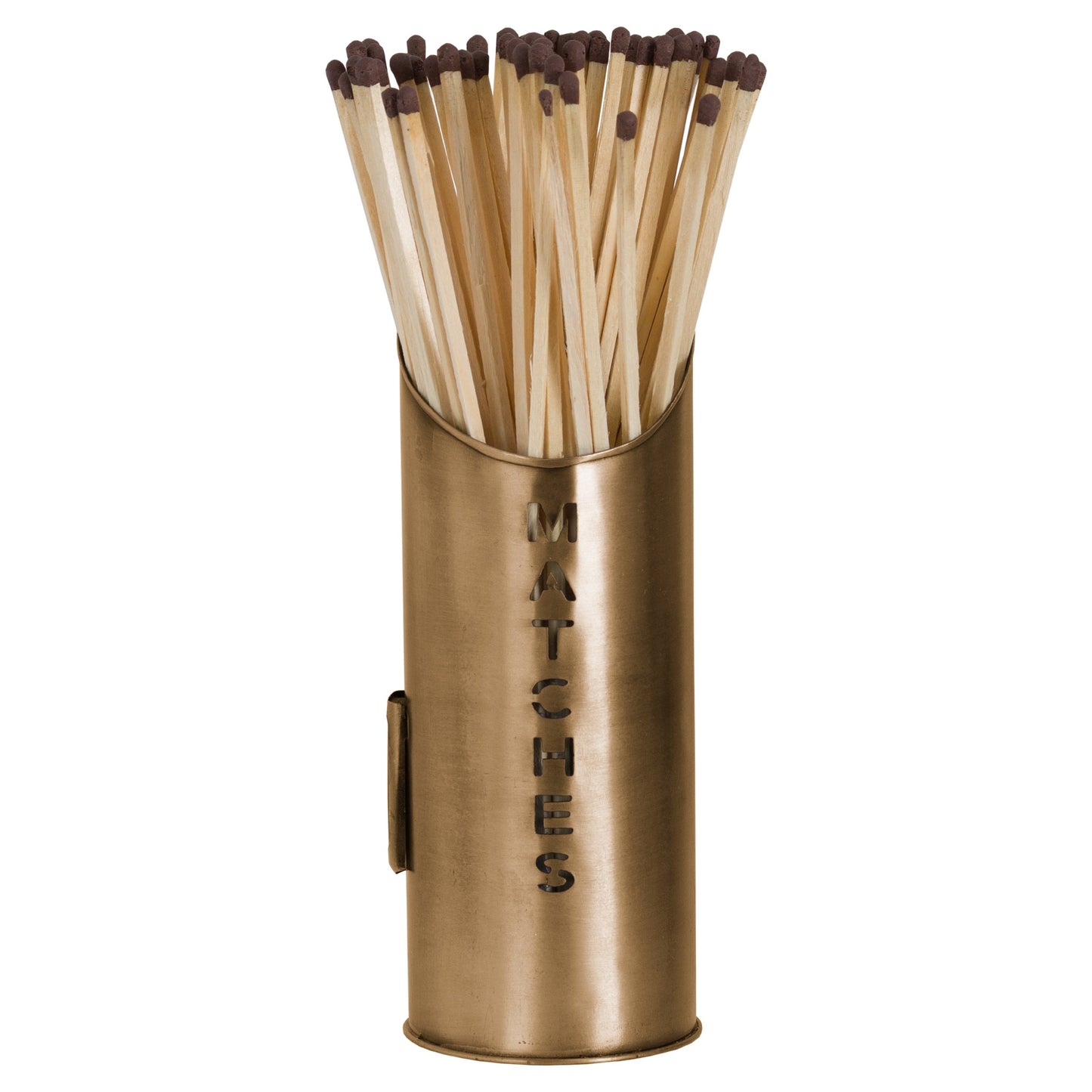 Golden Bronze Finish Logs And Kindling Buckets & Matchstick Holder