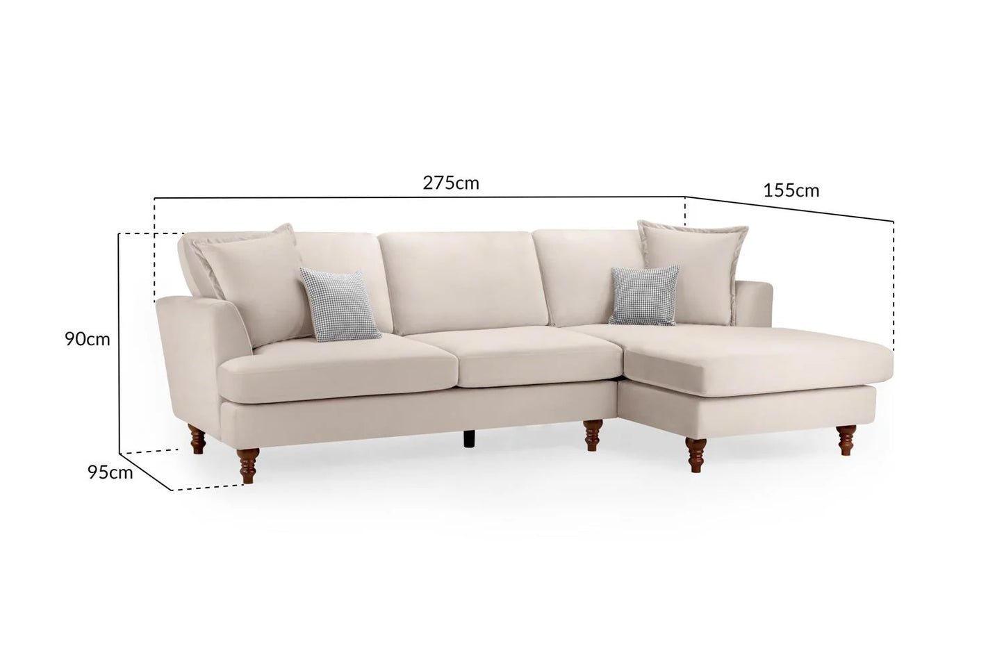 Bari Sofa Beige Right Hand Facing Corner