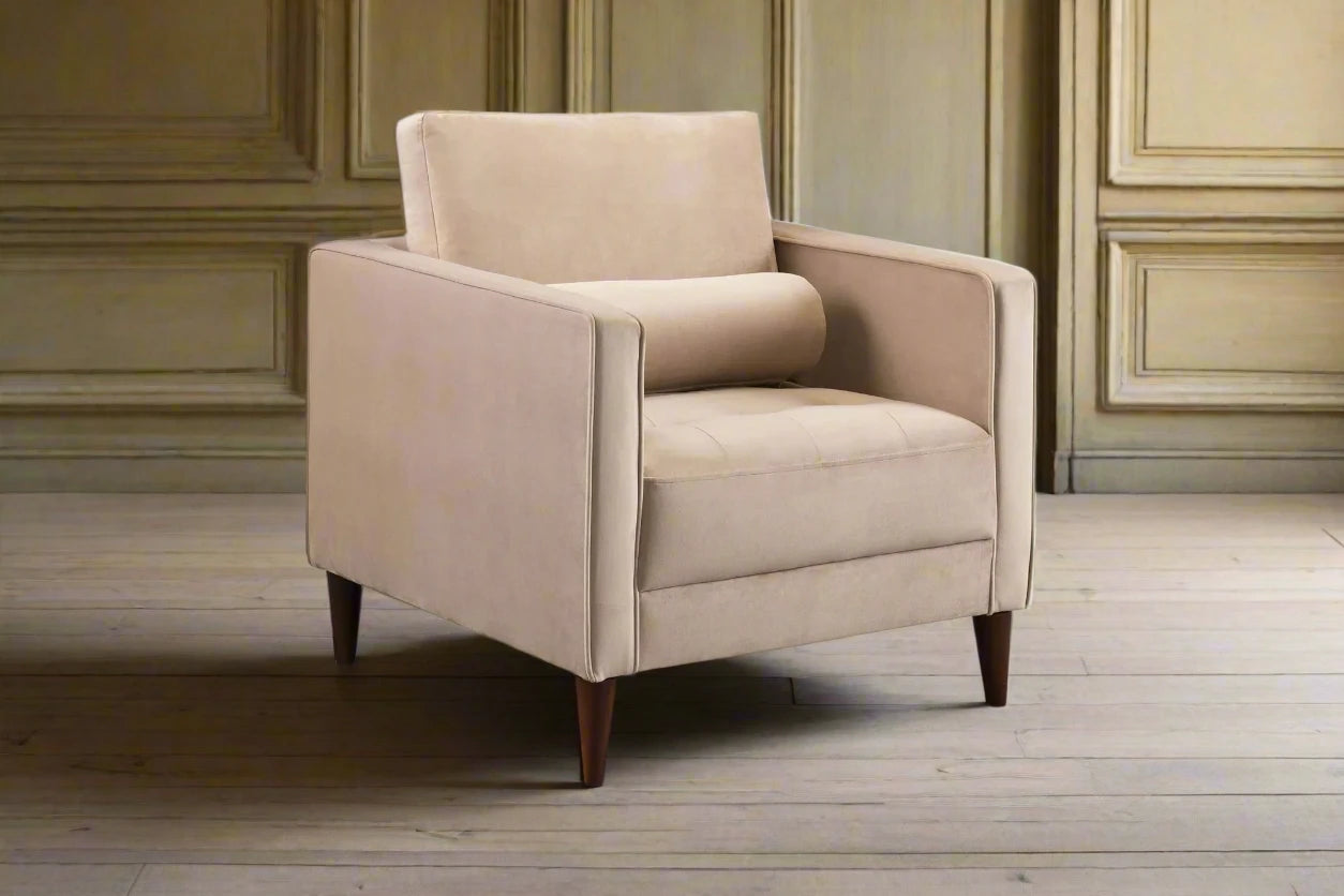 Beige Armchair Art Deco Style Heritage Home UK