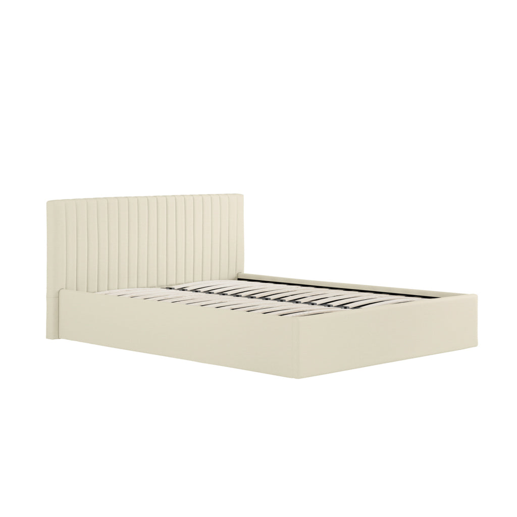 Berlin Milk Kingsize Ottoman Bed