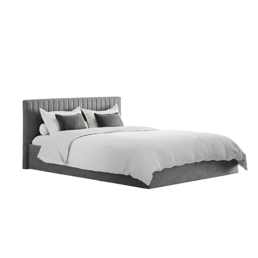 Berlin Silver Kingsize Ottoman Bed