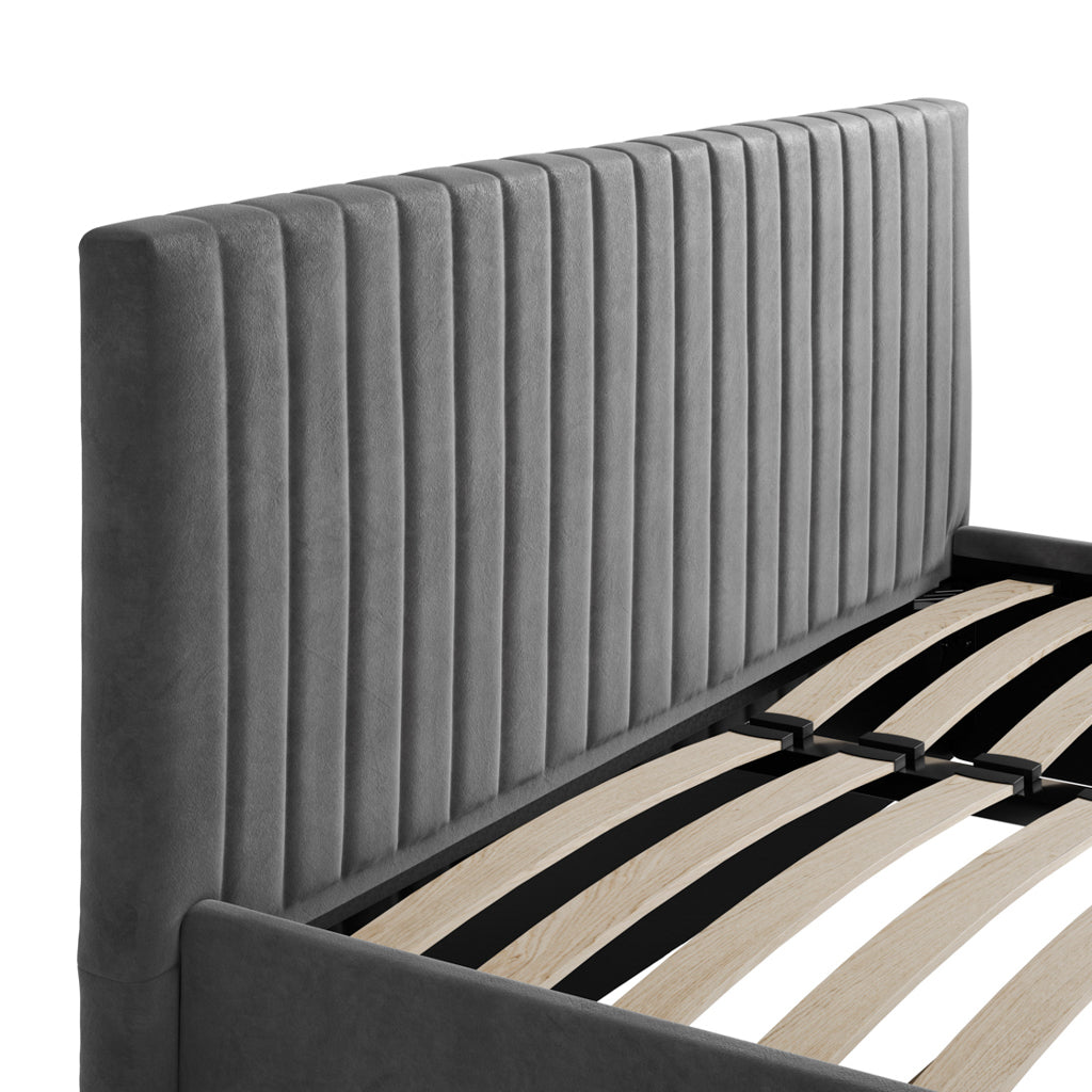 Berlin Silver Kingsize Ottoman Bed