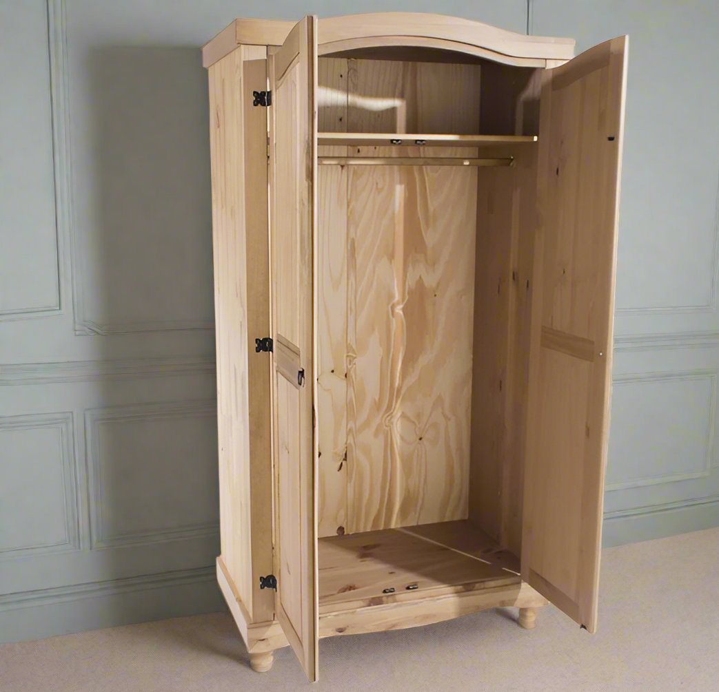 Cotswold 2 Door Wardrobe Open Heritage Home