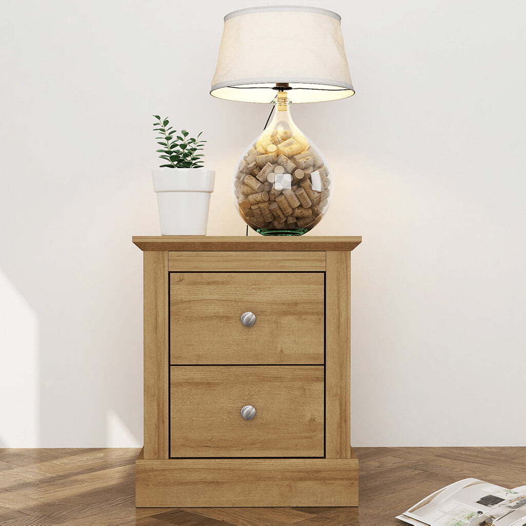 Harry Christian Home Cornwall Oak Bedside Cabinet
