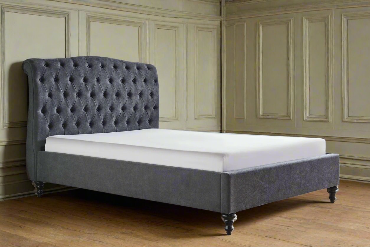 Double Bed In Grey Classical style Heritage Home UK