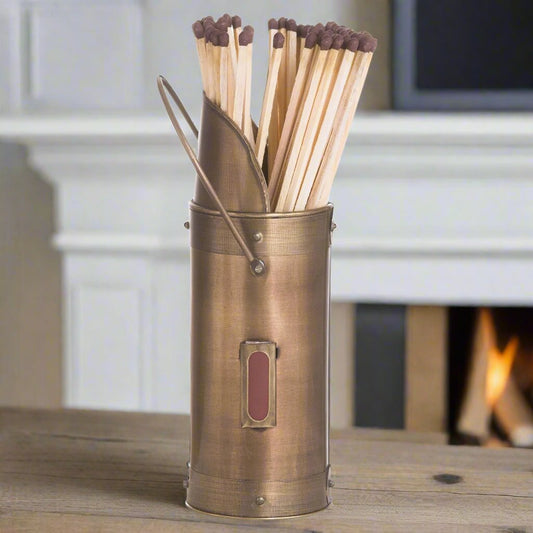 Heritage Home Antique Bronze Match Stick Holder
