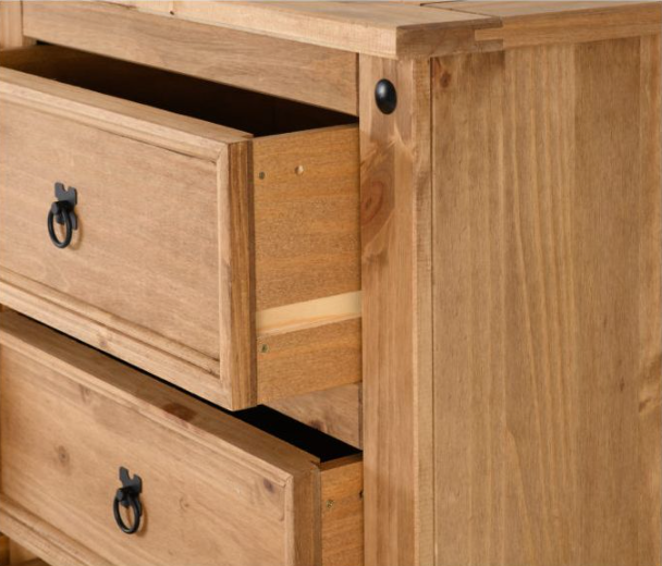 Heritage Home UK Fine Home Furniture Waxed Pine Wooden Close Up