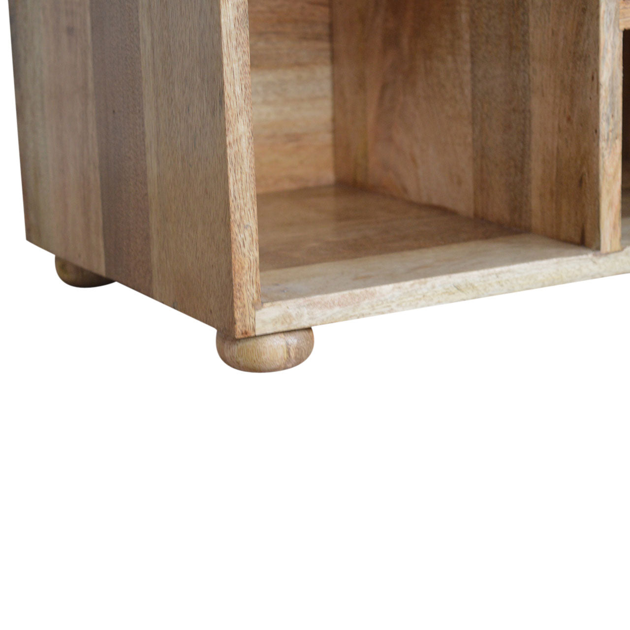 Heritage Collection Multi Tweed Open Shoe Storage Bench