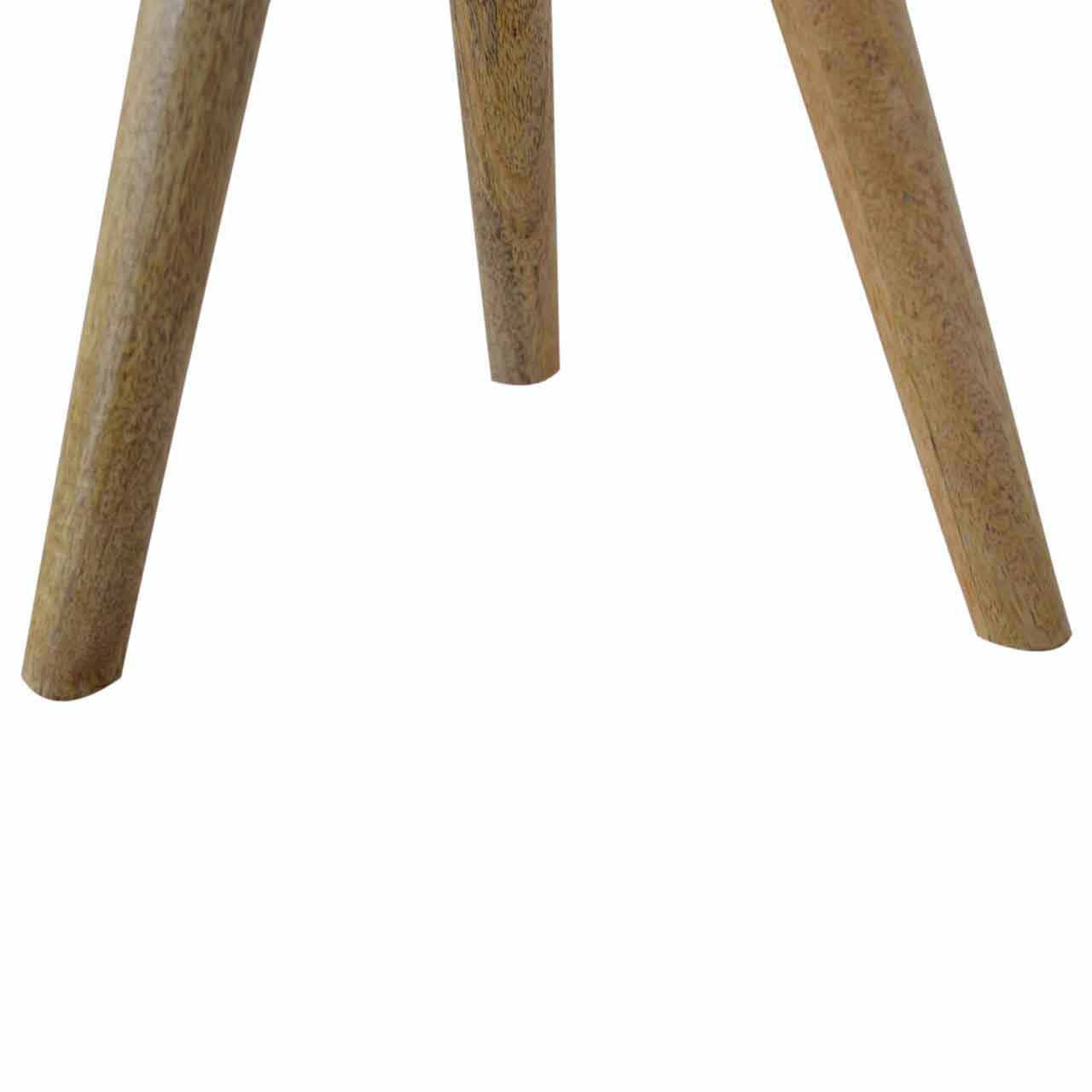 Heritage Collection Tripod Stool with Multi Tweed Seat Pad