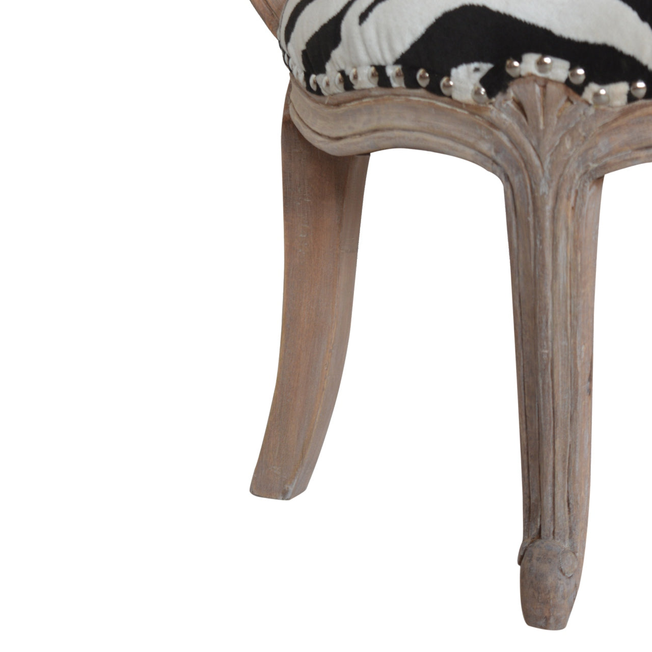 Heritage Collection Zebra Printed Studded Chair