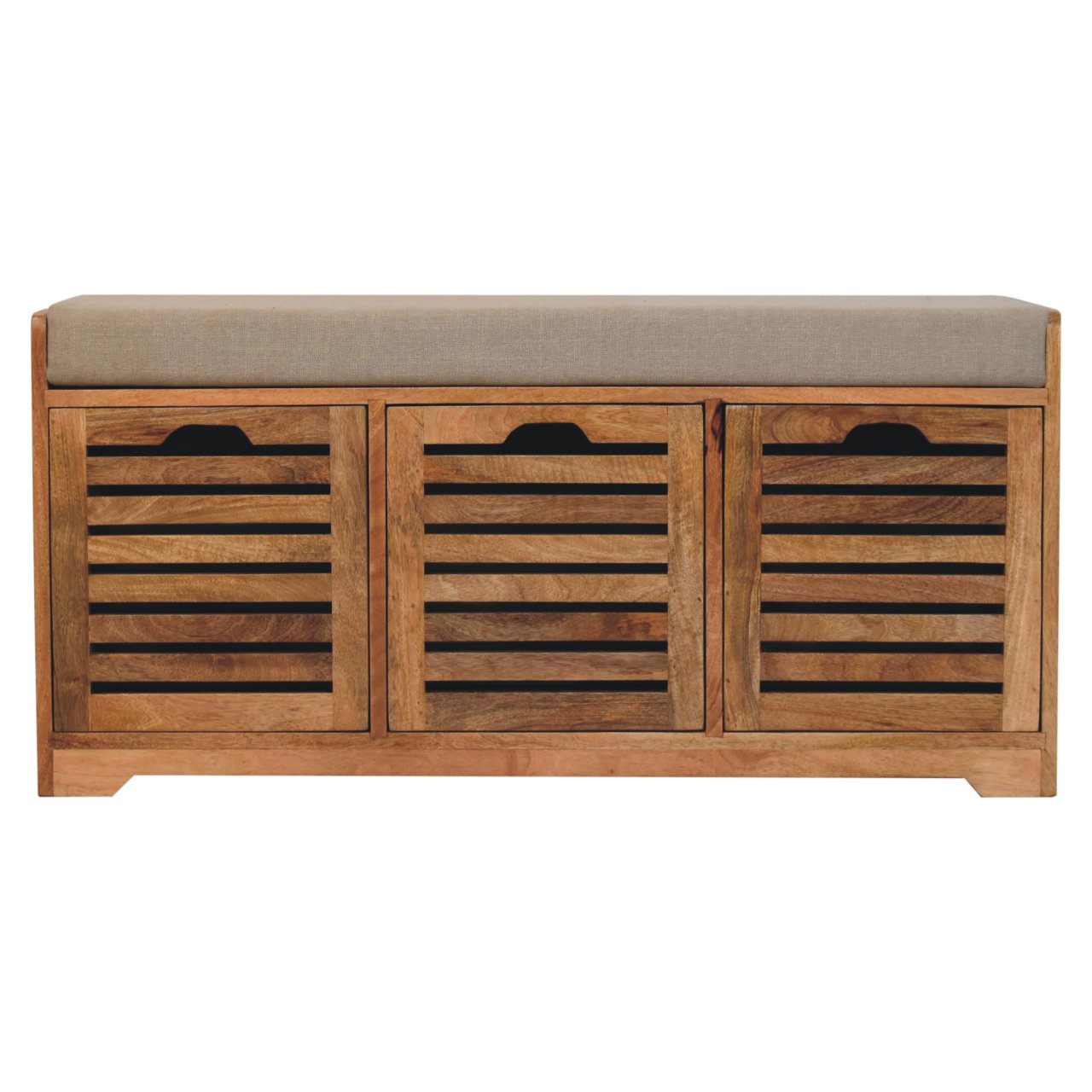 Heritage Collection Shutter Fronted Hallway Shoe Bench