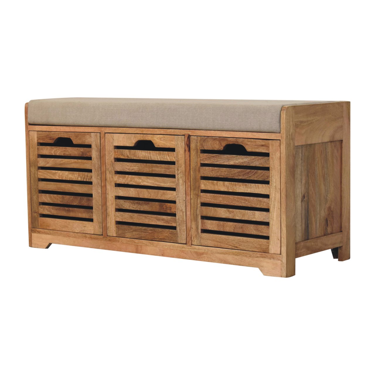 Heritage Collection Shutter Fronted Hallway Shoe Bench