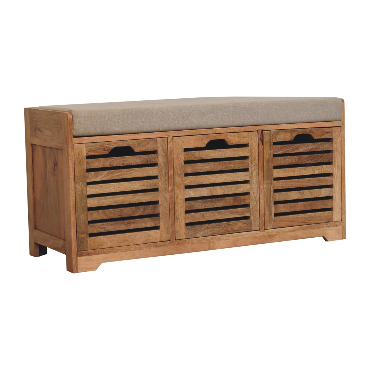 Heritage Collection Shutter Fronted Hallway Shoe Bench
