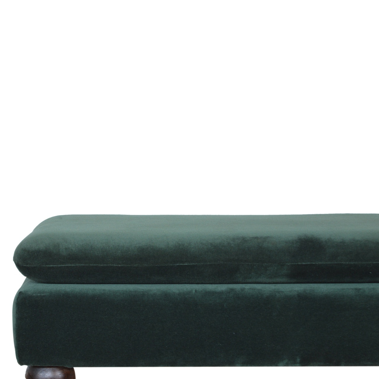 Heritage Collection Emerald Velvet Castor Bench