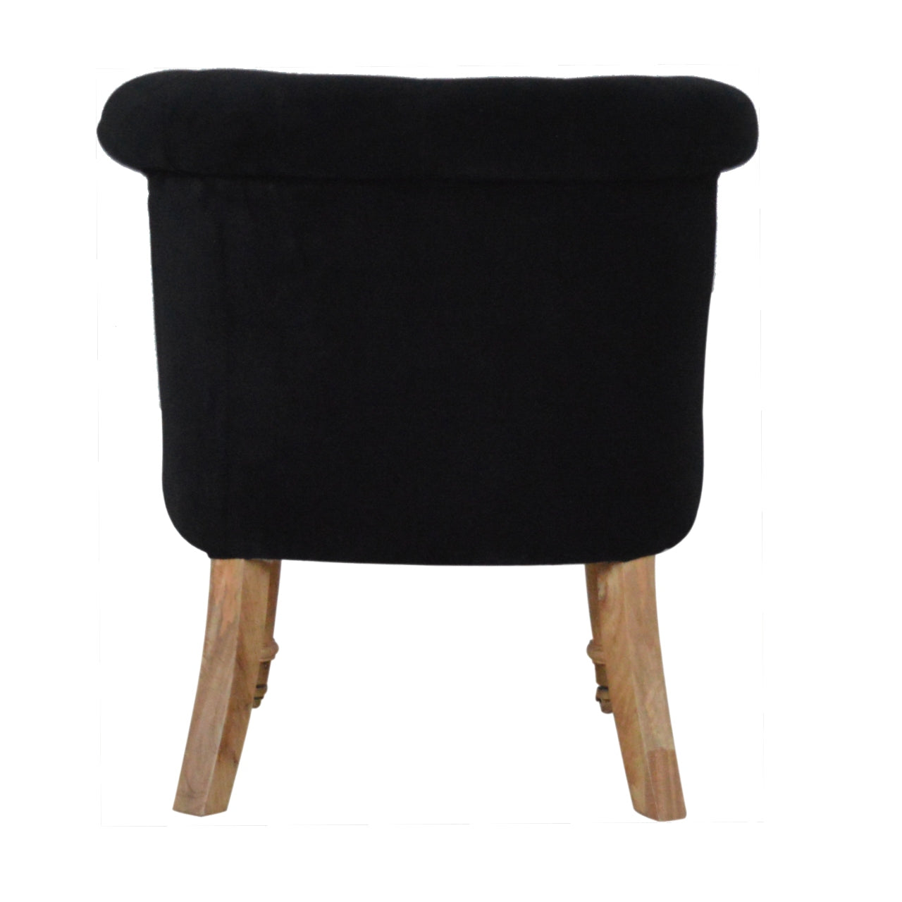Heritage Collection Black Velvet Accent Chair