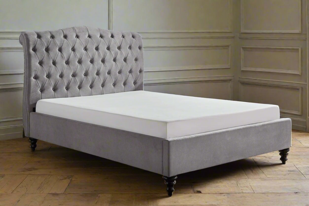 Light Grey Super King Bed Frame Heritage Home UK