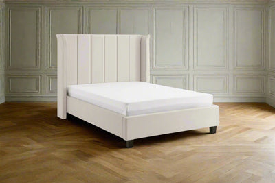 The Pumford Kingsize Bed Frame Natural Velvet