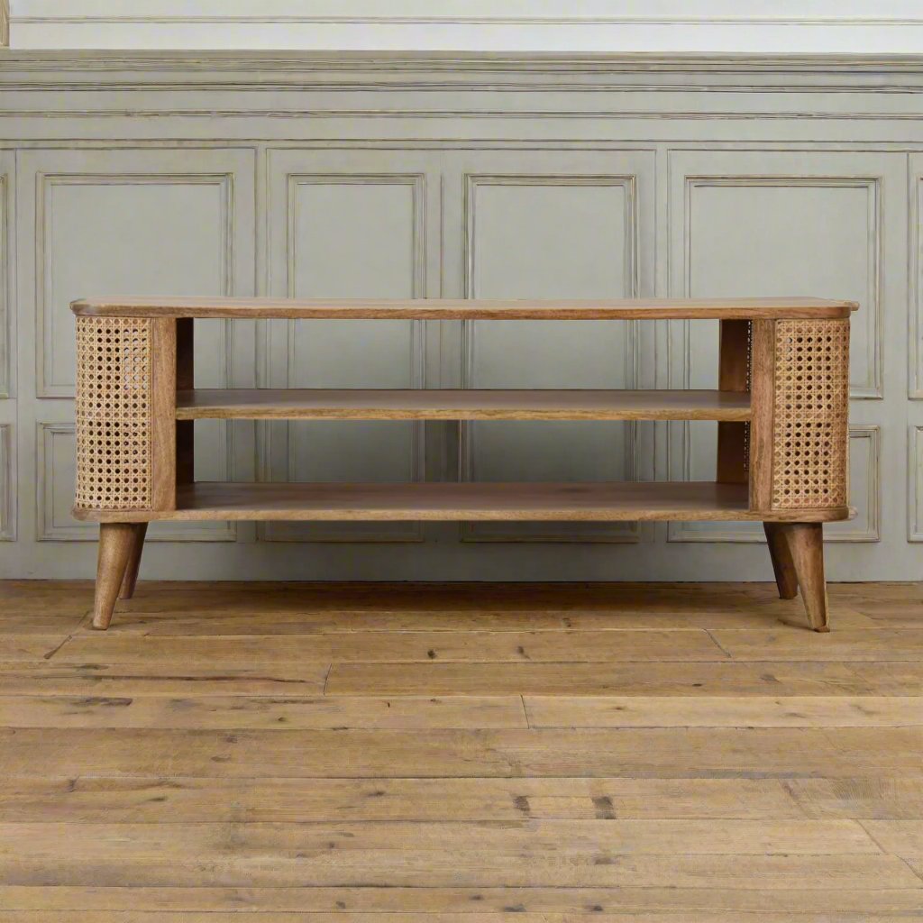 Open wooden media unit Heritage Home UK