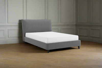 Pillow style headboard double bed in grey heritage home uk