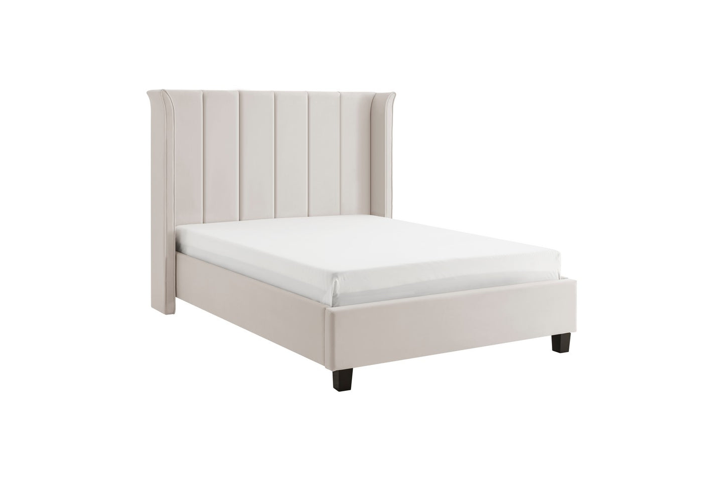 The Pumford Kingsize Bed Frame Natural Velvet