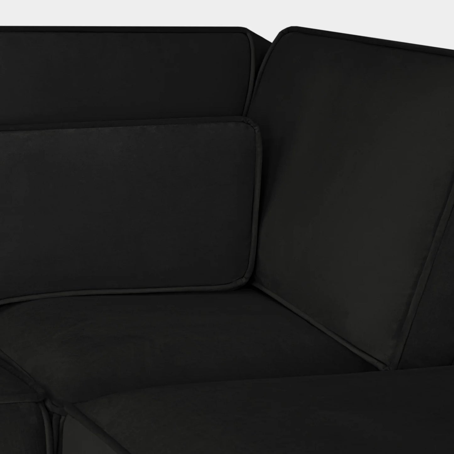 The Sloane U Shape Corner Sofa In Black