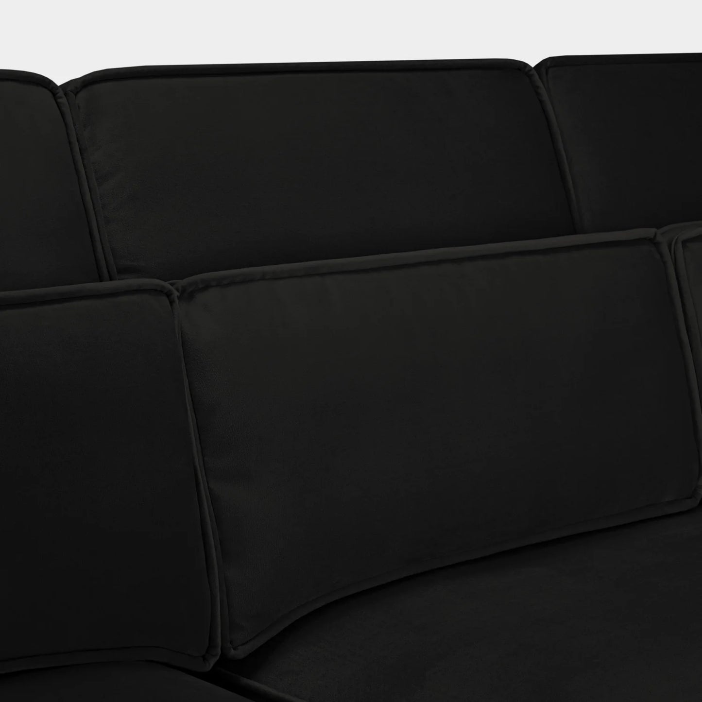 The Sloane U Shape Corner Sofa In Black