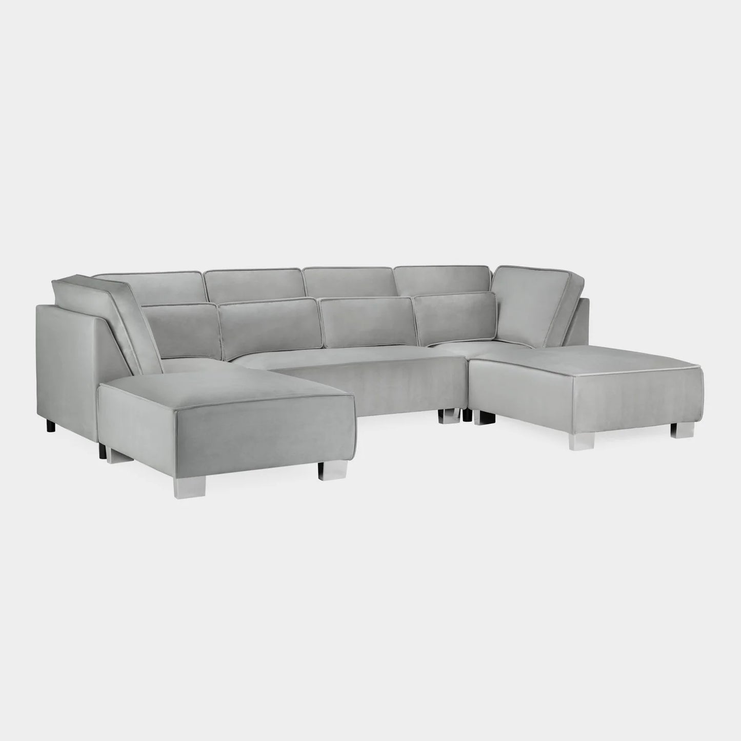 The Sloane U Shape Corner Sofa In Grey