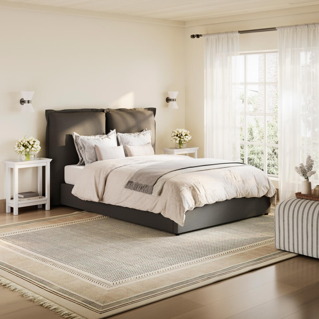 Calabasas Grey Kingsize Bed