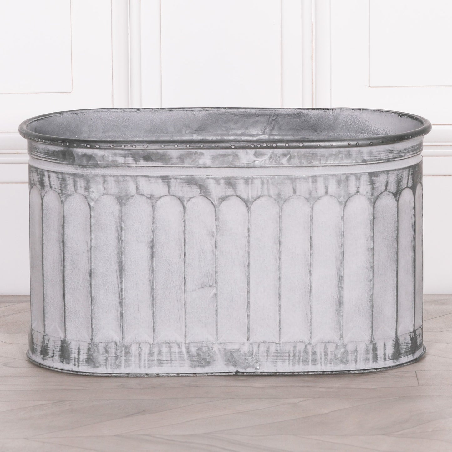 Arched Pattern Metal Planter – Small