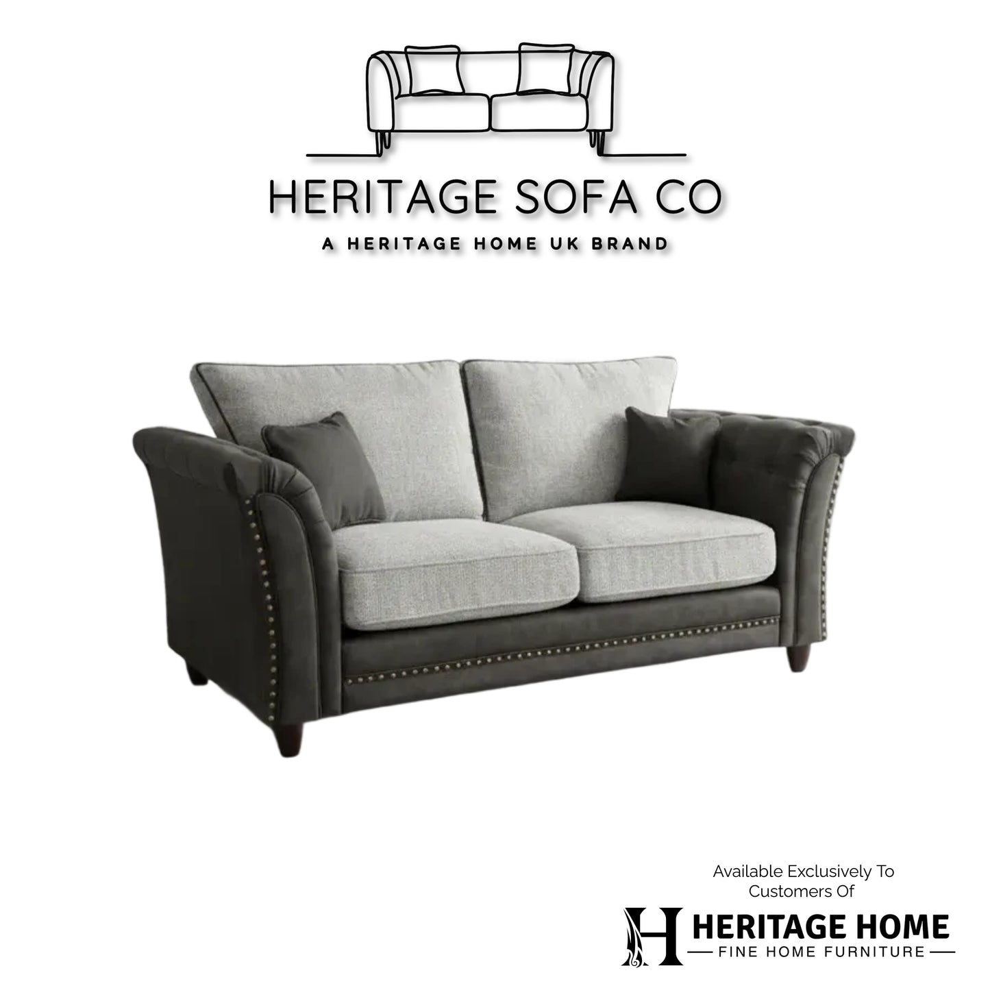The Balmoral 2 Seater Full-back Sofa