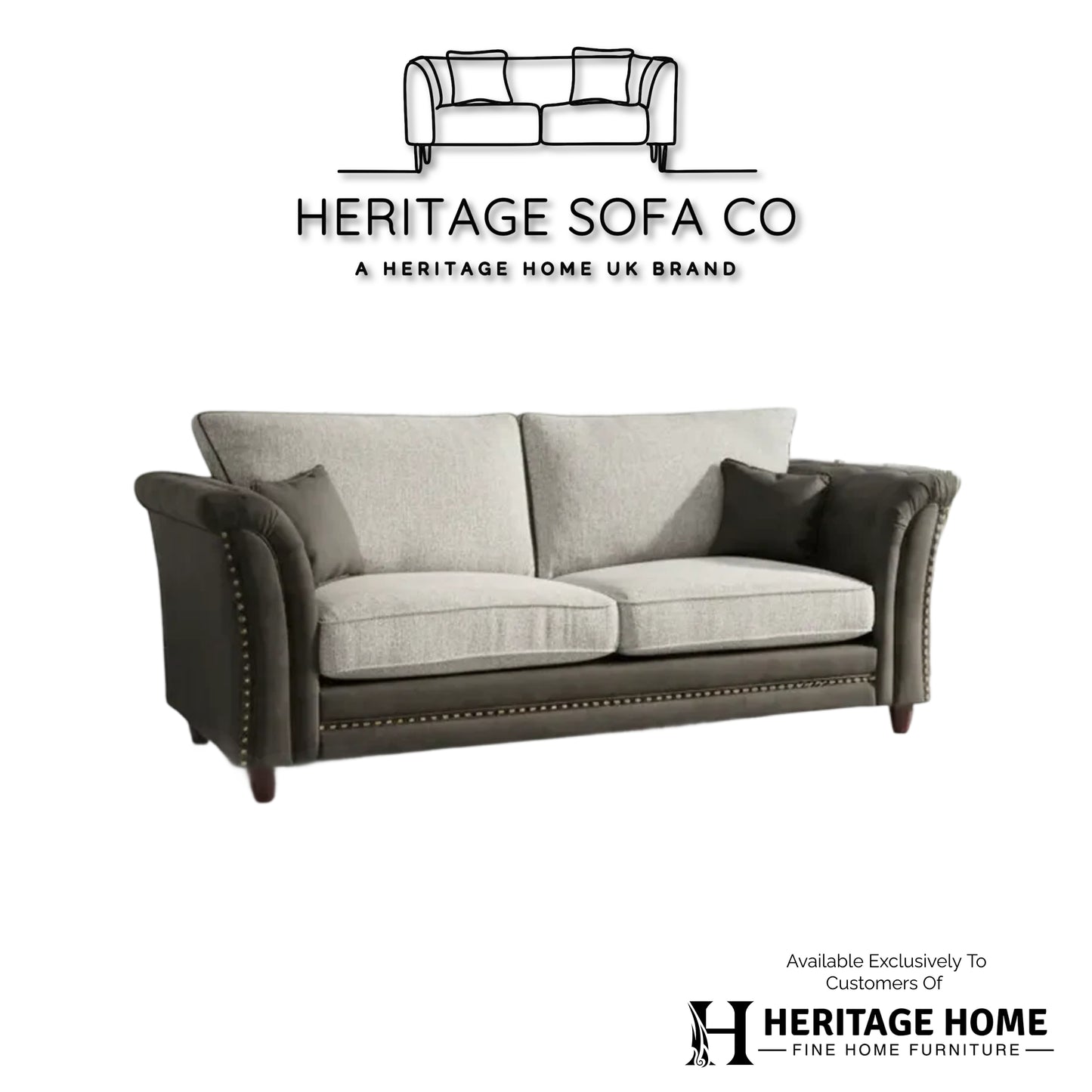 The Balmoral 3 Seater Full-back Sofa