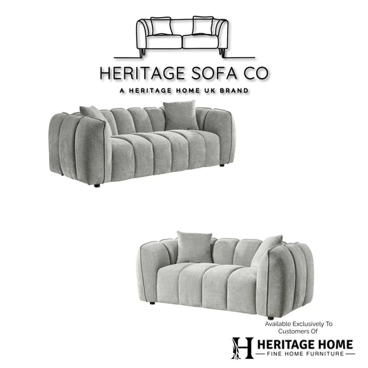 The Venetian Sofa Set In Grey
