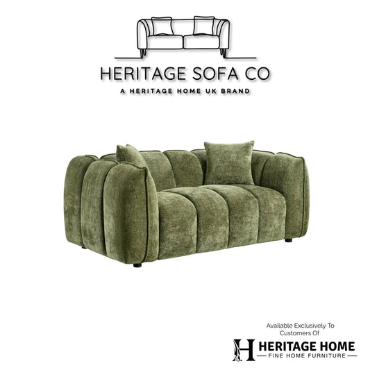 The Venetian 2 Seater Sofa In Olive Green