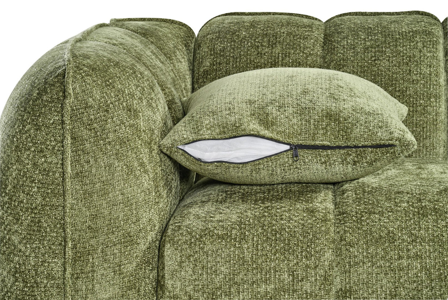 The Venetian 3 Seater Sofa In Olive Green