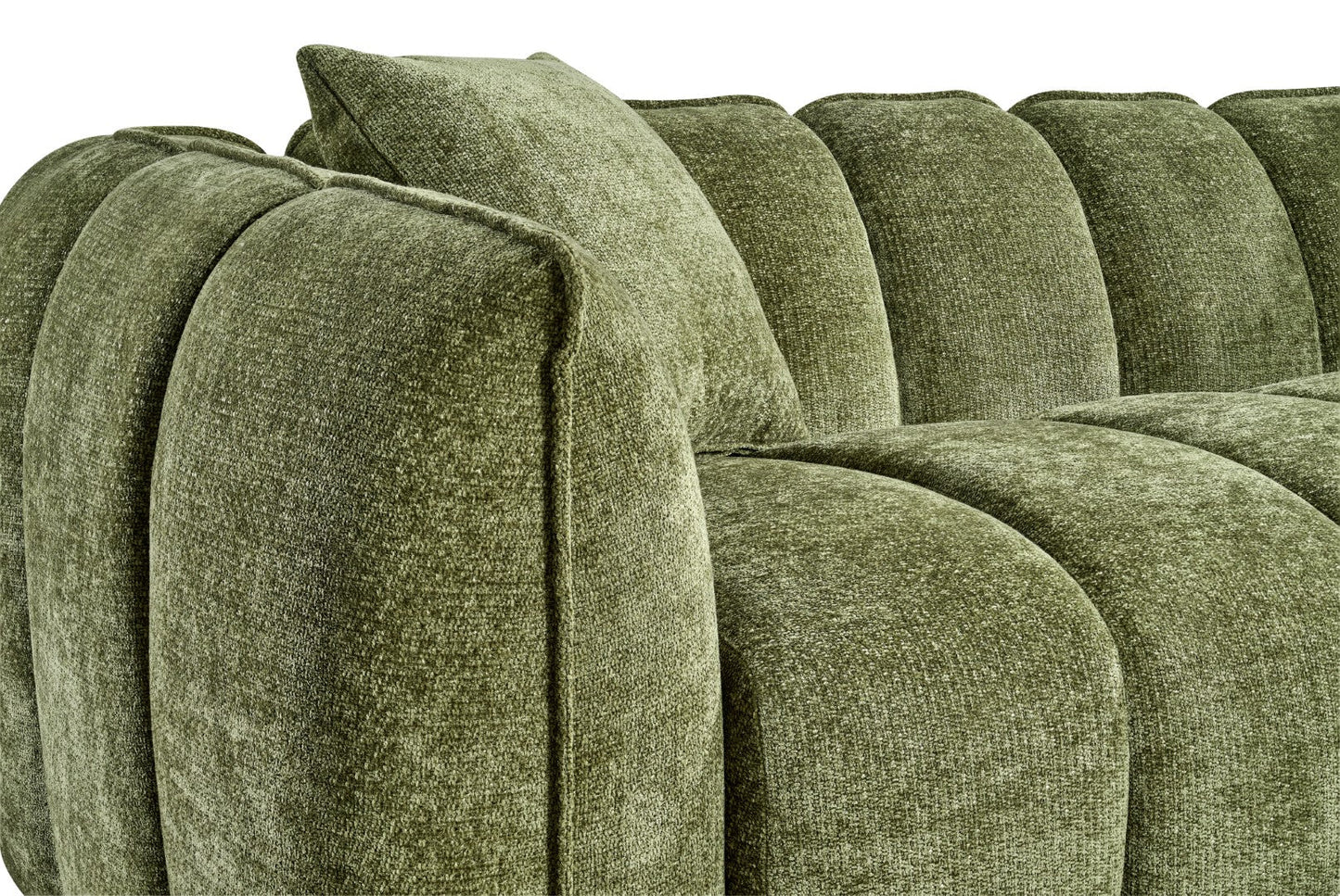 The Venetian 3 Seater Sofa In Olive Green