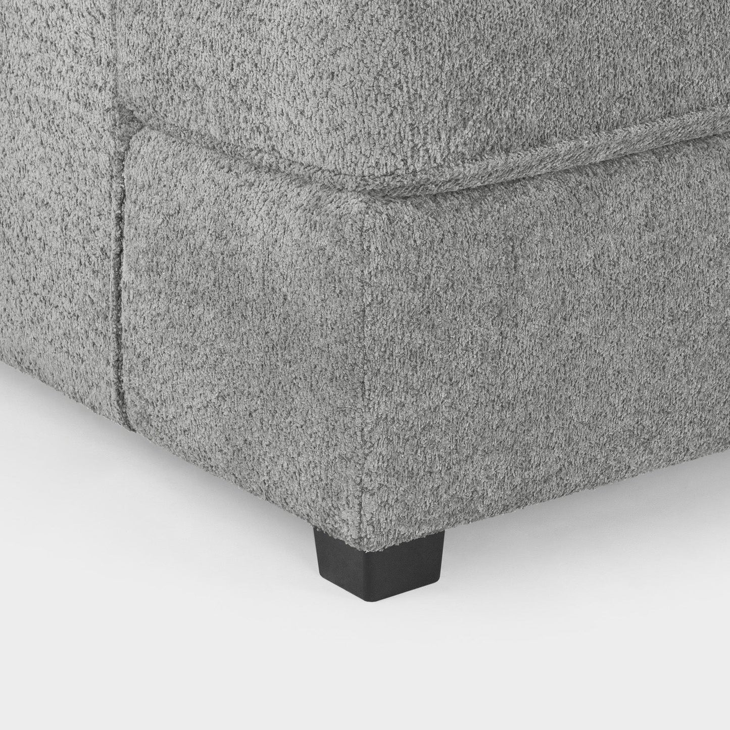 Valencia Cinema U-Shape Sofa In Boucle Grey