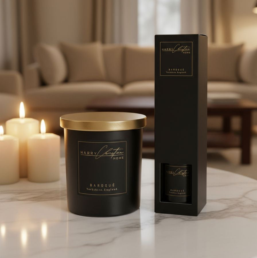 Harry Christian Home Deluxe Baroquè Candle & Reed Diffuser Collection ...