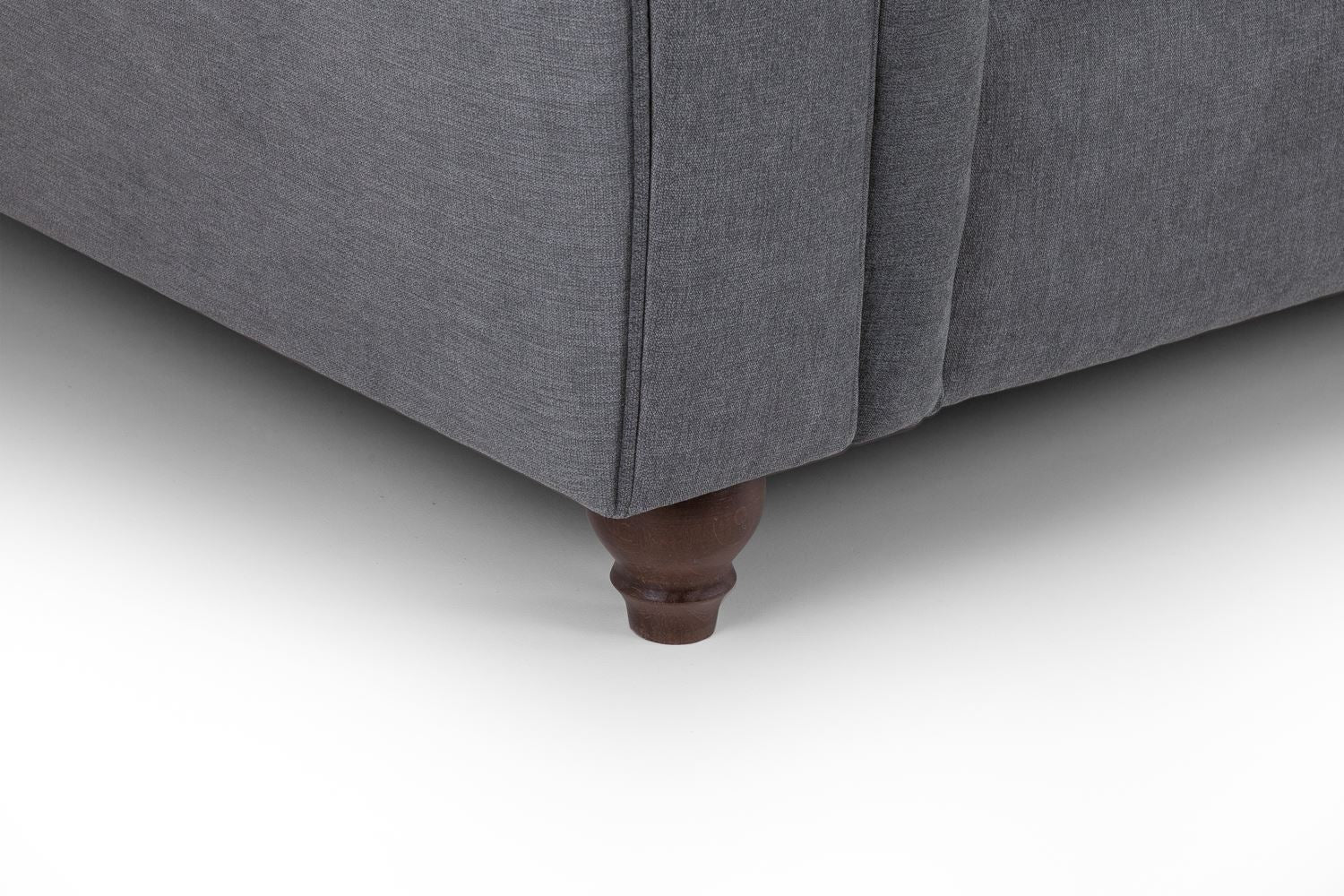 The Windsor Footstool in Grey