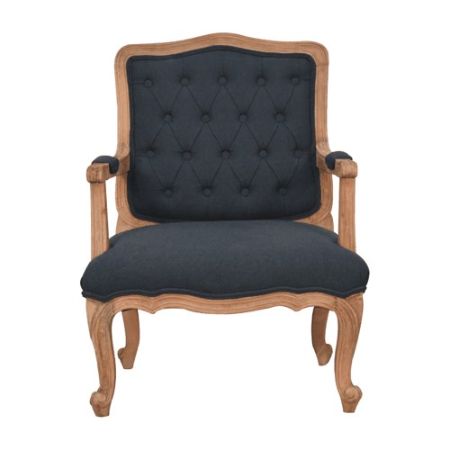 Heritage Collection Navy Blue French Style Chair