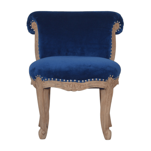 Heritage Collection Royal Blue Studded Chair