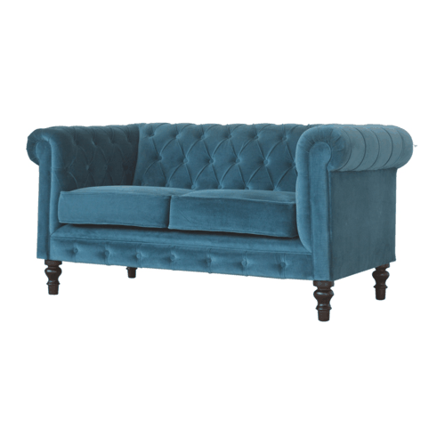 Heritage Collection Teal Chesterfield Sofa