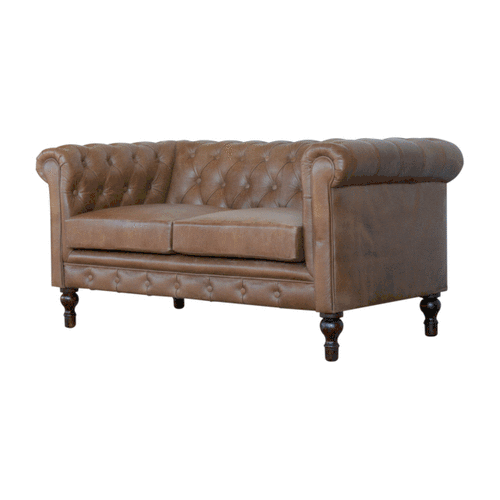 Heritage Collection Buffalo Leather Chesterfield