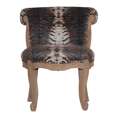 Heritage Collection Tiger Printed Studded Chair