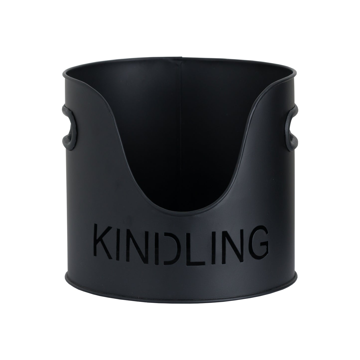 Black Finish Logs And Kindling Buckets & Matchstick Holder Set of 3