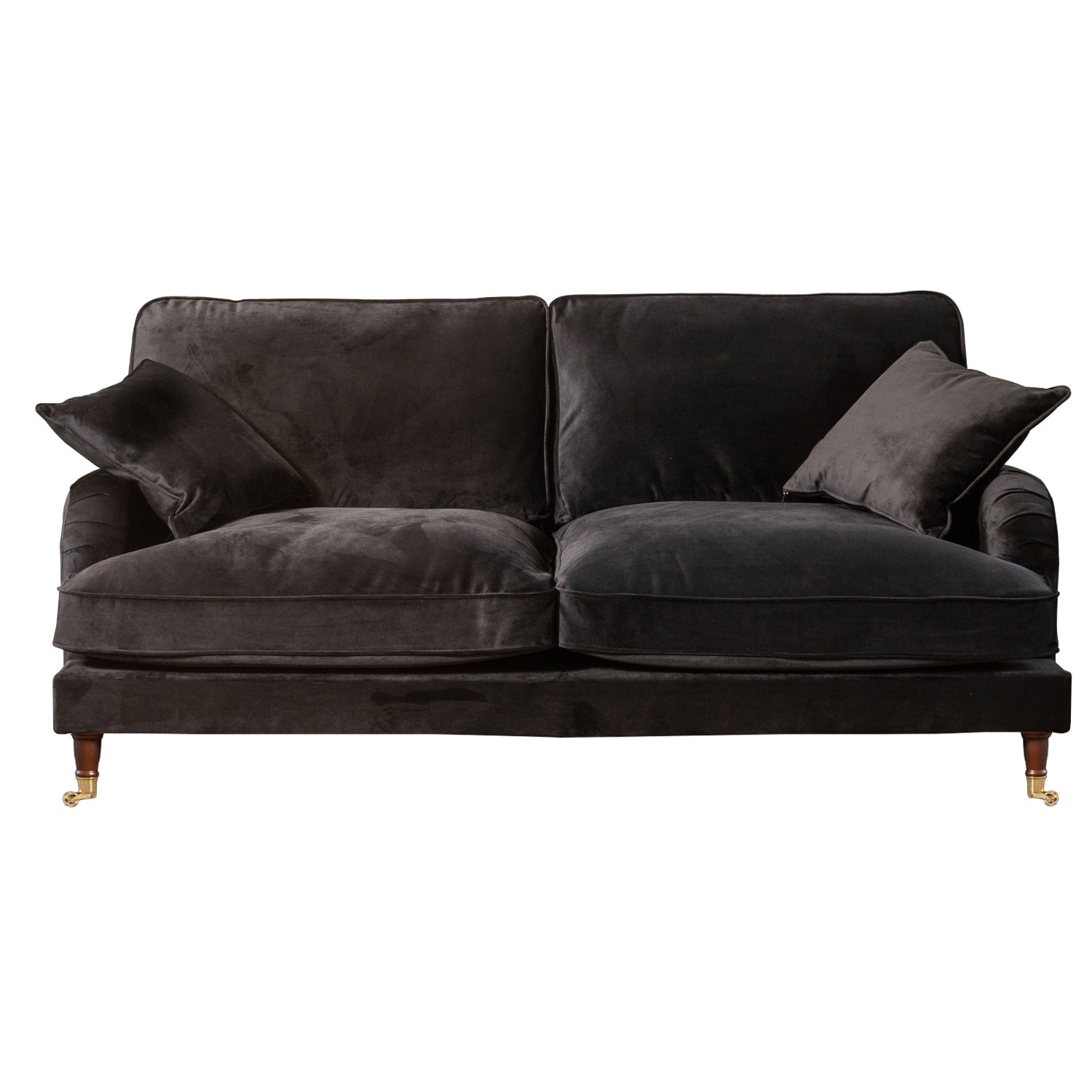 Black Velvet 3 Seater Sofa