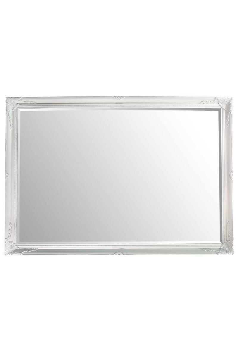 6.7 Foot Tall Extra Large Leaner Mirror in White