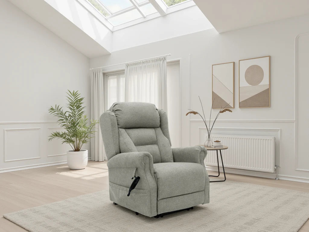 Heritage Home UK Fairmont Rise and Recline Armchair in Beige