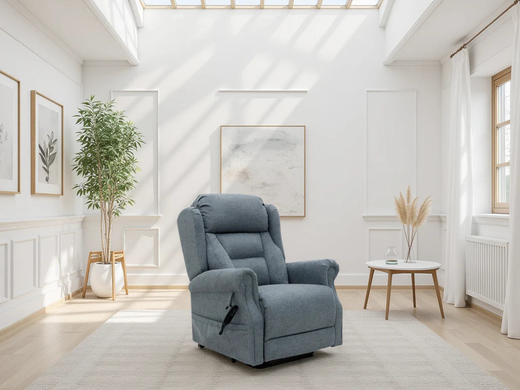 Heritage Home UK Fairmont Rise and Recline Armchair in Grey
