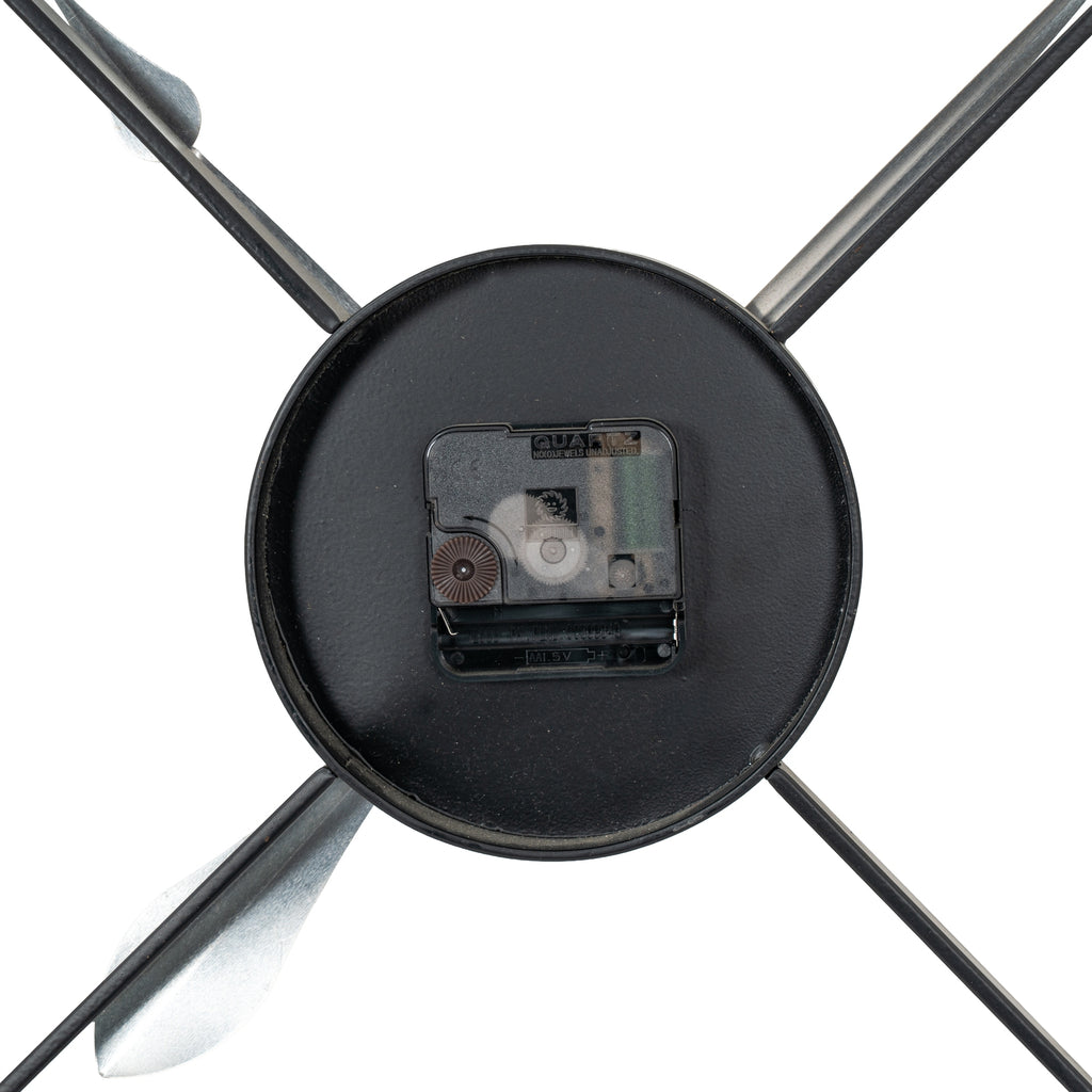 Harry Christian Home Black & Gold Skeleton Wall Clock